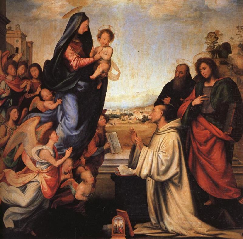 BARTOLOMEO, Fra The Vision of St.Bernard china oil painting image